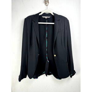 Rachel Roy Black Classic Lightweight Single Breasted Professional Work Blazer 12